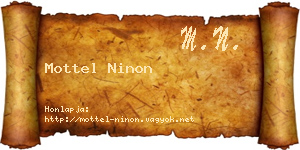 Mottel Ninon névjegykártya
